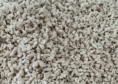 Plastic reground material