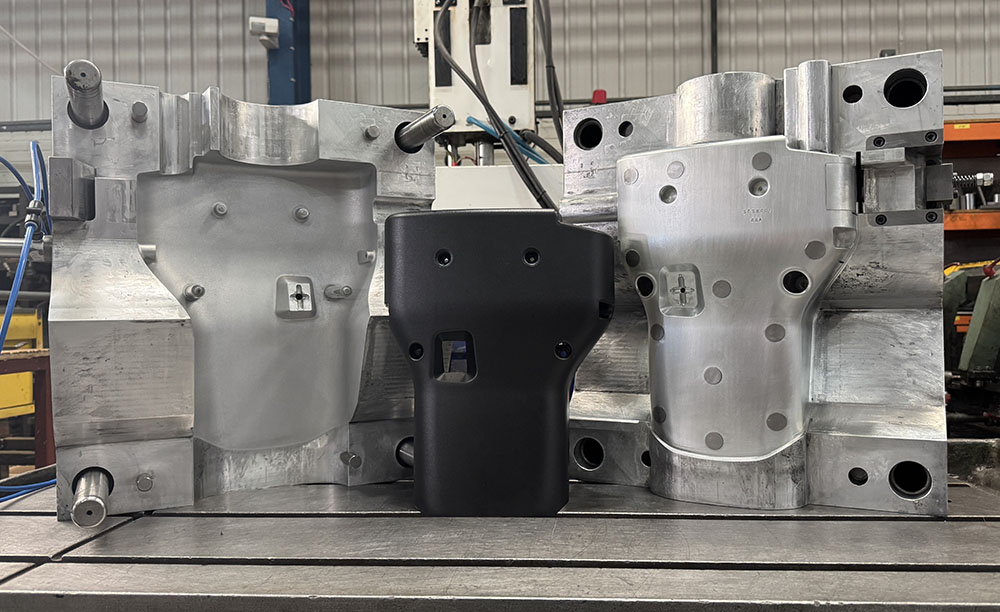 Injection Mould Tool With Plastic Moulded Part